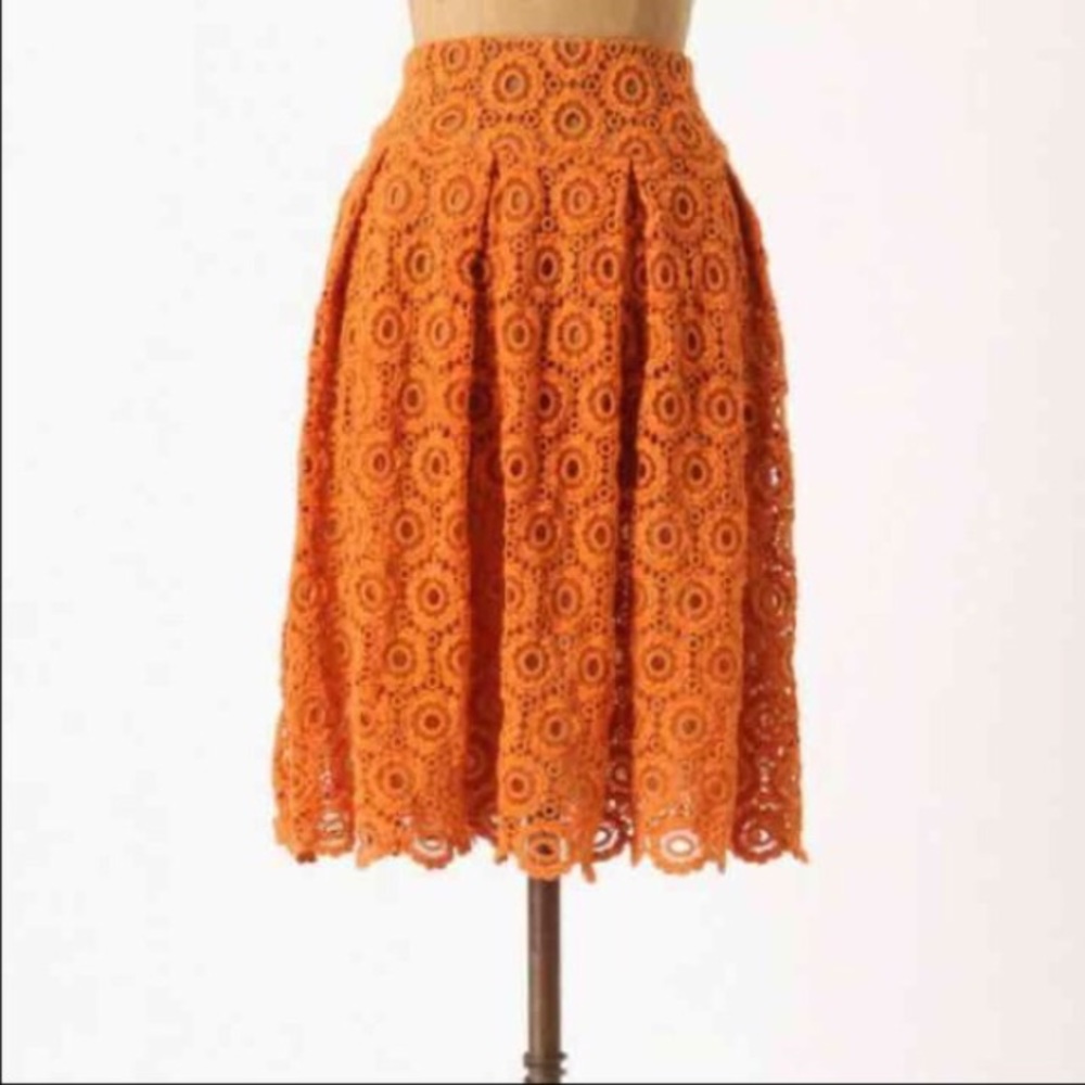 Anthropologie Moulinette Soers lace skirt